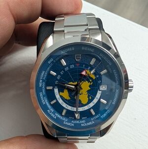 Luxury World Timer Automatic Watch – Pagani Design – Sapphire, Lume, Steel